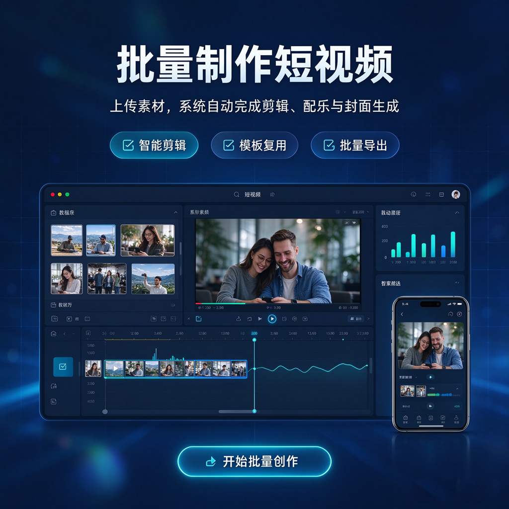 牛剪营销 界面预览
